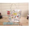 Buy cheap Transparent PVC Cosmetic Bag for carrying Makeup Toiletry Compact Size, luxury holographic PVC hanging travel cosmetic m from wholesalers