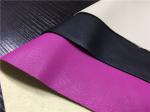 Beige Color Synthetic Leather Fabric / Polyurethane Leather Fabric Normal