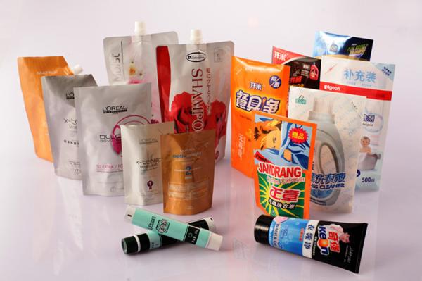 Buy cheap Standup Heat Seal Cosmetics Pouch , Flexible Cosmetic Packaging Laminated Bag from wholesalers