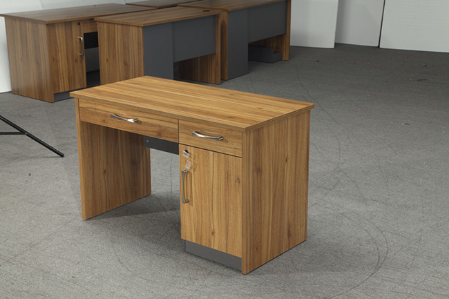 Modern Wood Office Computer Desk PVC Edge Design For Commercial Using