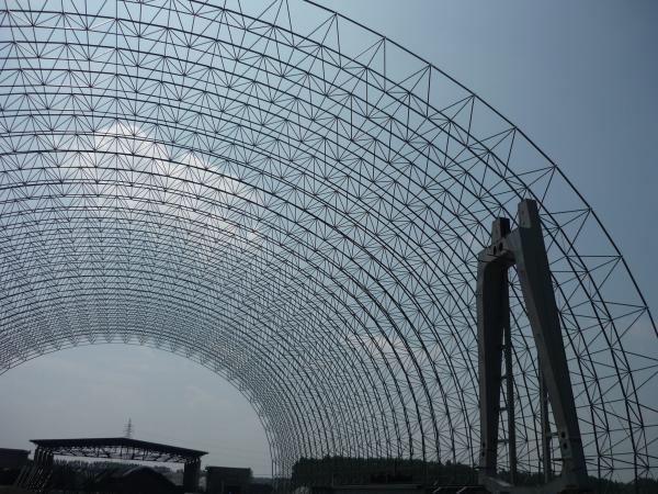 Buy cheap Hot Dip Galvanised Steel Structure Buildings Arch Space Frame 300m from wholesalers