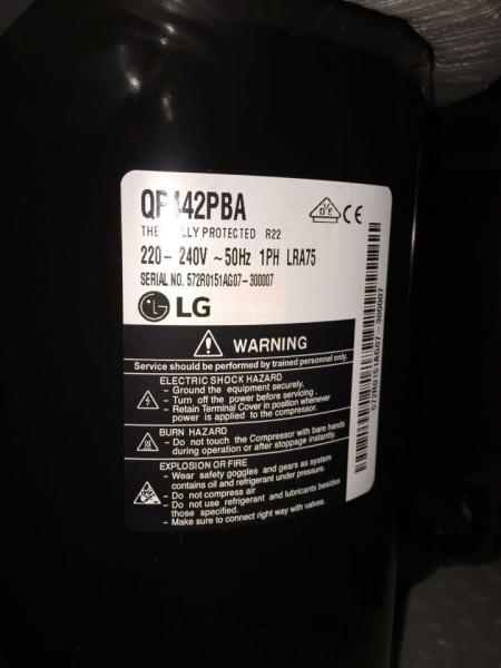 Buy cheap LG Enclosed Commercial AC Rotary Compressor , Refrigeration Scroll Compressor QP442PBA from wholesalers