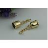 Buy cheap Durable 14mm width handbag metal cord end stopper gold metal caps for tassel from wholesalers