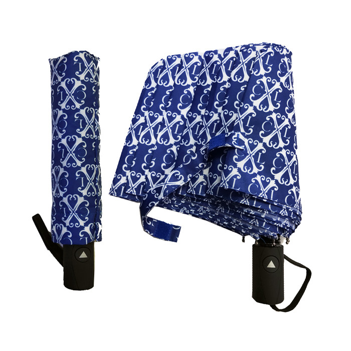 SGS Rubber Coated Handle Diameter 98cm Foldable Umbrella