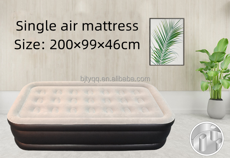 Custom High Quality PVC Folding Single Double Inflatable Bed Sofa Inflatable Lounger Air Sofa Tantra Sofa Bed with Air Pump