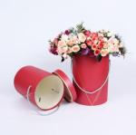 Flower Recyclable Paper Cylinder Gift Boxes Packaging 1.0 - 3.0mm Paper