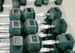 Rubber Coated PU 30kgs Hexagon Gym Fitness Dumbbell