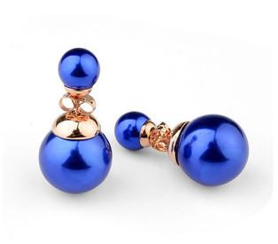 Buy cheap Italina. Regent Korean fashion jewelry earrings sided pearl sweet wind from wholesalers