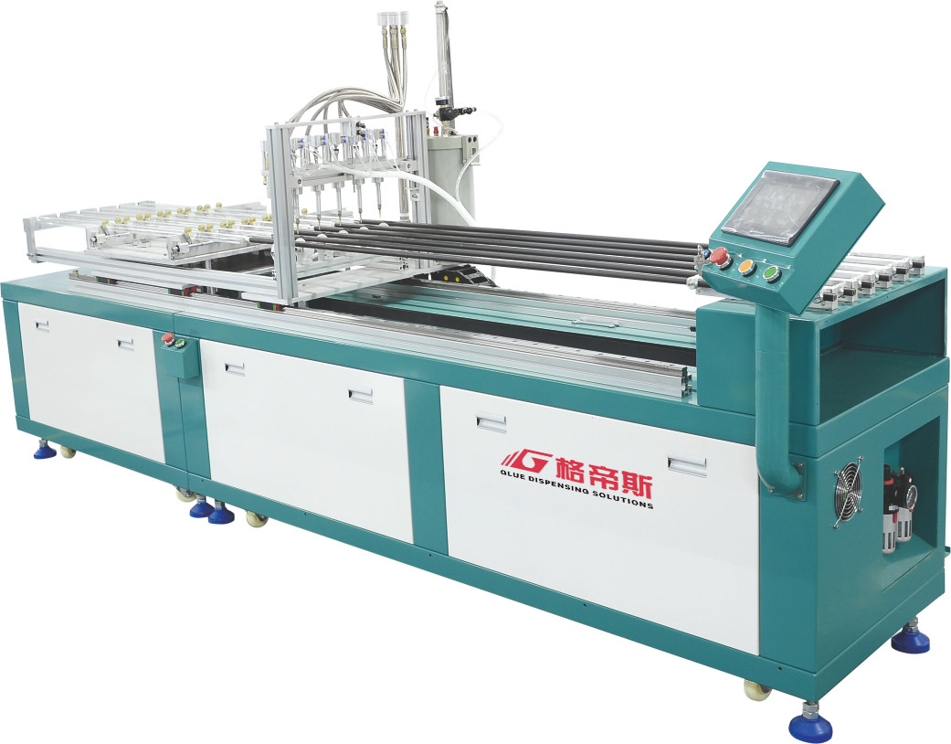 T8 Glass Tube Automatic Glue Dispenser 0.5Mpa - 0.8Mpa Adhesive Dispensing Robot