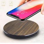 Custom Wooden Wireless Charger Pad 10W Fast Charging 5V 2A For Corporate Gifts