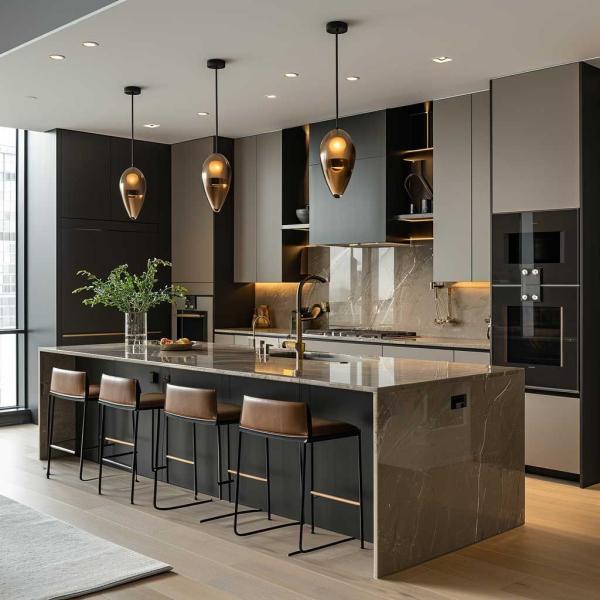 Buy cheap Wood Grain Finish Design Traditional Cheap Kitchen Modern Kitchen Cabinet Furniture from wholesalers