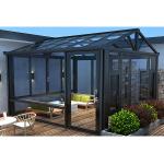 Low E Glass Sunroom Customized Size Prefabricated Aluminium Conservatory Sunroom