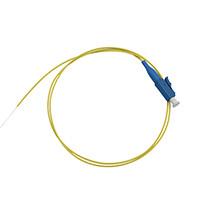Buy cheap ISO9001 LC / UPC Fiber Optic Pigtail Wire With LSZH / PVC Yellow Color from wholesalers