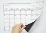 PET Surface 17x12" Dry Erase Magnetic Monthly Calendar Promotional Magnet