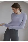 Richee Women'S Athletic Clothing Thumb Hole Workout Crew Neck Sweatshirt