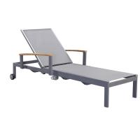 Buy cheap Wheel Poolside Chaise Lounge Height Adjustable Outdoor Sunbed product