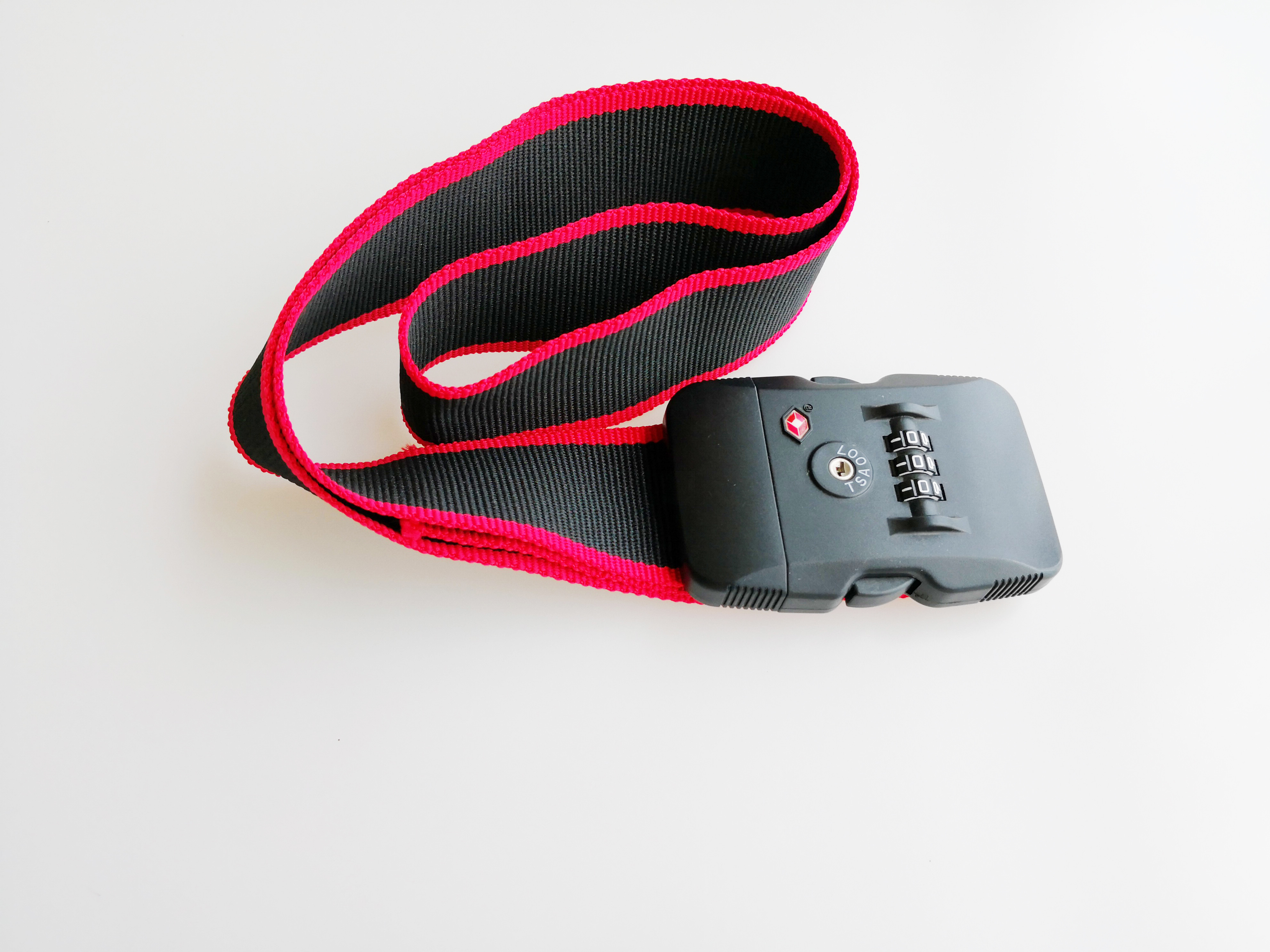 164.1g TSA Luggage Strap Lock PC Material 3 Dials Surface With Tin Point