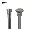 Buy cheap Conical Shape Pipe Curtain Rods 0.5MM Thickness Matt Black Color from wholesalers