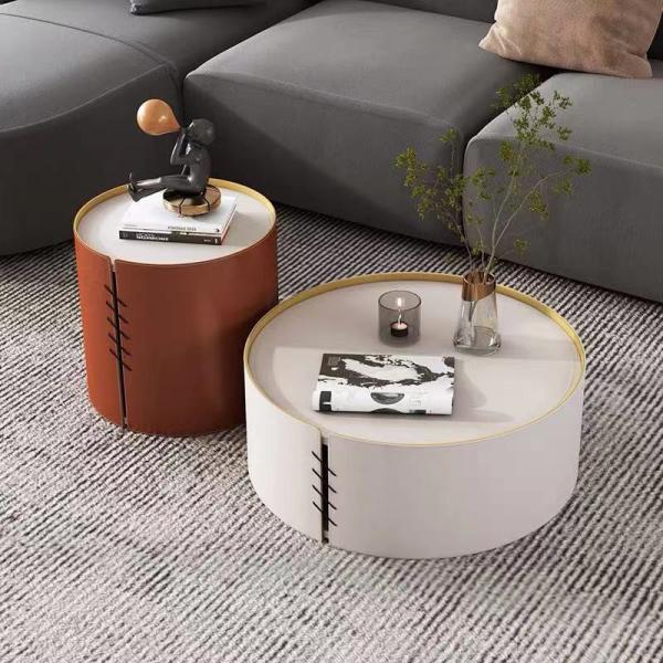 Buy cheap Stainless Steel Marble Living Room Round Combination Coffee Table from wholesalers