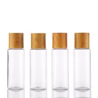 Buy cheap 60ML Clear Plastic Pet High Qulity Bamboo Cosmetic Bottles Empty Lotion Bottles product