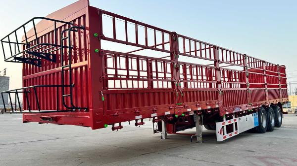Buy cheap Heavy Duty 40ton 50ton Cargo Semi Trailer 3 Axles Fence Cargo Semi Trailer from wholesalers
