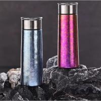 Buy cheap Portable Elegant Ultralight Metal Water Bottle Titanium Explorer Flask Hammered product