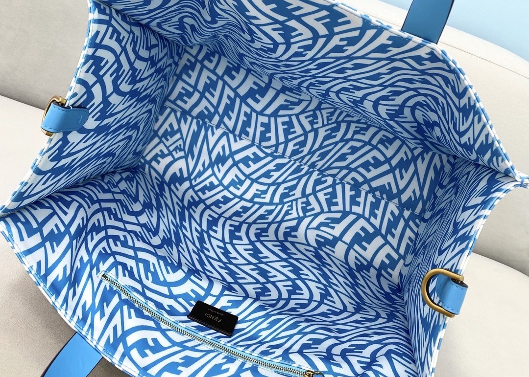 Lady Blue 3D Effect Shopping Psychedelic Tote Bag Capsule Series