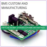 Buy cheap KLS 10-200A Customized 3-24S Battery BMS Board for NMC/Lifepo4/Sodion-ion Pack product