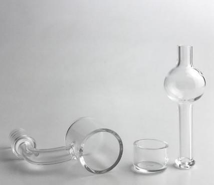 Buy cheap Single Glass Banger High Temperature Glass 1732°C Melting Point 14mm Male Quartz Glass Nail from wholesalers