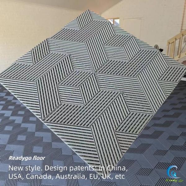 Buy cheap 25000Lbs Plastic Interlocking Garage Floor Tiles 3D Cubic 400x400mm from wholesalers