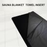 Buy cheap 100% Cotton Black White 180*110cm Soft Insert Towel for Sauna Blanket Sweat Remove from wholesalers