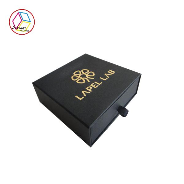 Buy cheap Kraft Paper Jewelry Gift Boxes Glod Foil Stamping ISO Certification from wholesalers