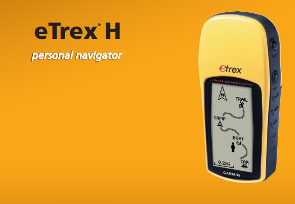 High Sensitivity WAAS-Enabled GPS Receiver Garmin Etrex H Handheld GPS