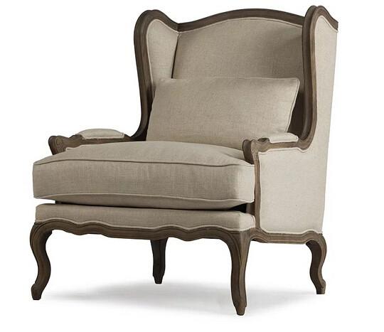 Buy cheap french vintage arm chair accent chairs club chair wing bergere chair upholstered chairs from wholesalers