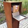 Buy cheap Outdoor Free Standing Corten Steel Garden Art Mailbox Metal Flowers from wholesalers