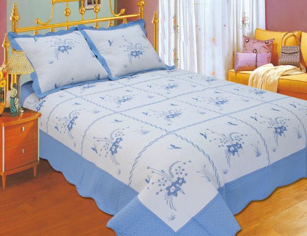 Durable Embroidery Cotton Quilt Sets , Designer Quilt Covers With ISO9001