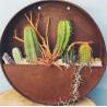 Buy cheap Home Corten Steel Planter Half Round Wall Hanging Flower Pots from wholesalers