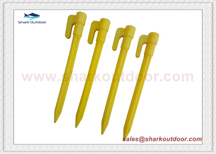 Hot selling lightweight plastic tent peg for outdoor camping 6 in.