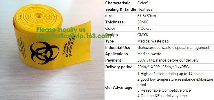 Bio Hazard Tote Bags,Stick-on Red Bio Hazard Waste Bags 6" x 6" 200/Bx,Shop Bio Hazard Shoulder bags online bagease pack