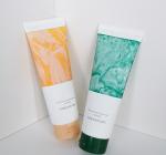 100ml Green Squeeze Tube Offset Printing Cosmetic Container with Screw Flip TOP