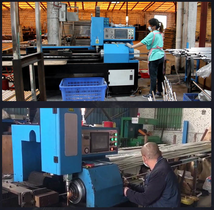 Round Stainless Steel Tube Laser Cutting Machine 380v 500-1500w Laser Cutter