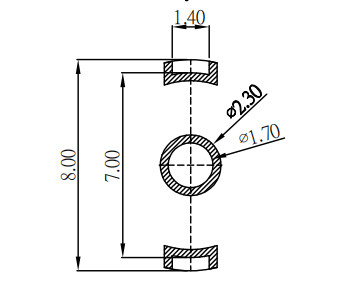 Black Round Magnetic Connector 12V 5A High Current Magnetic Connector For Humidifier
