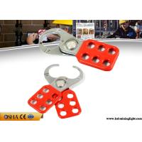 Buy cheap Red Safety Lock Out Six Holes Vinyl Coated 1 Inch / 1.5 Inch Lock Shackle product