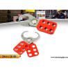 Buy cheap Red Safety Lock Out Six Holes Vinyl Coated 1 Inch / 1.5 Inch Lock Shackle from wholesalers