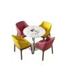 Buy cheap Modern Hotel Banquet Faux Leather Dining Chairs With Wooden Legs from wholesalers