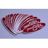 Buy cheap Custom printing high quality PVC vinyl die cut oval UV resistant car sticker from wholesalers