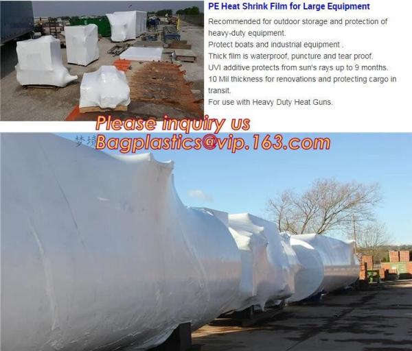 Buy cheap Heavy-Duty POF Boat Shrink Wrap Film, Central Fold Film, Colored Printed Protective Heat Shrinkable Film from wholesalers