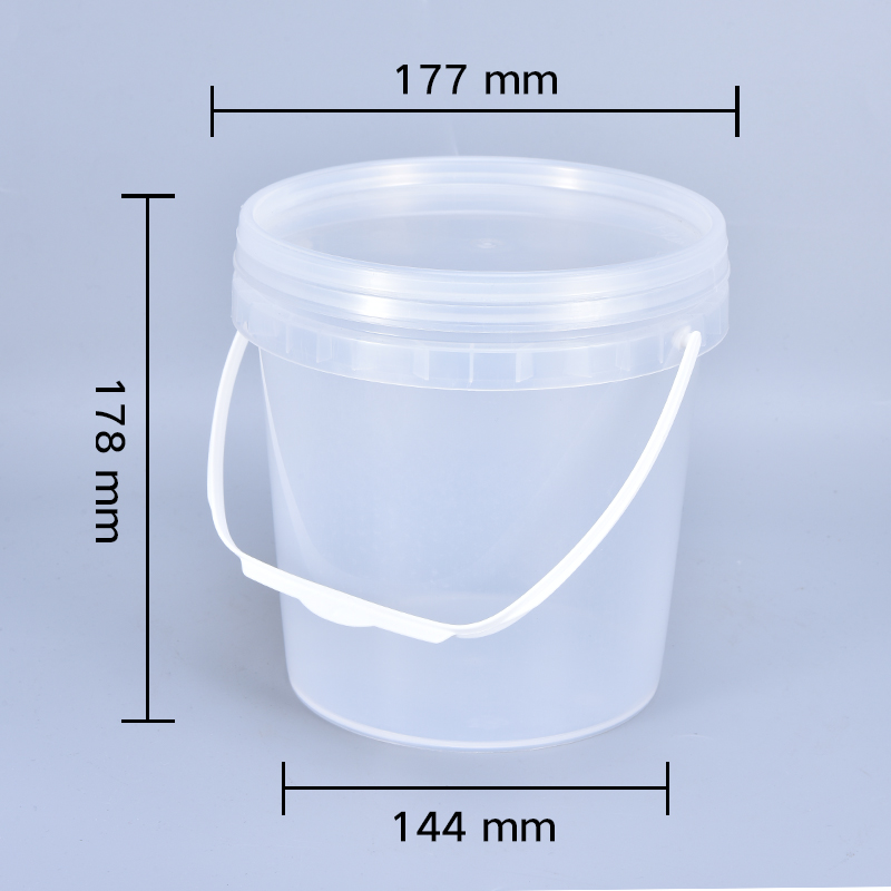 Round Shape 3L Food Grade PP Plastic Pails Customized Personalized Logo With Printed