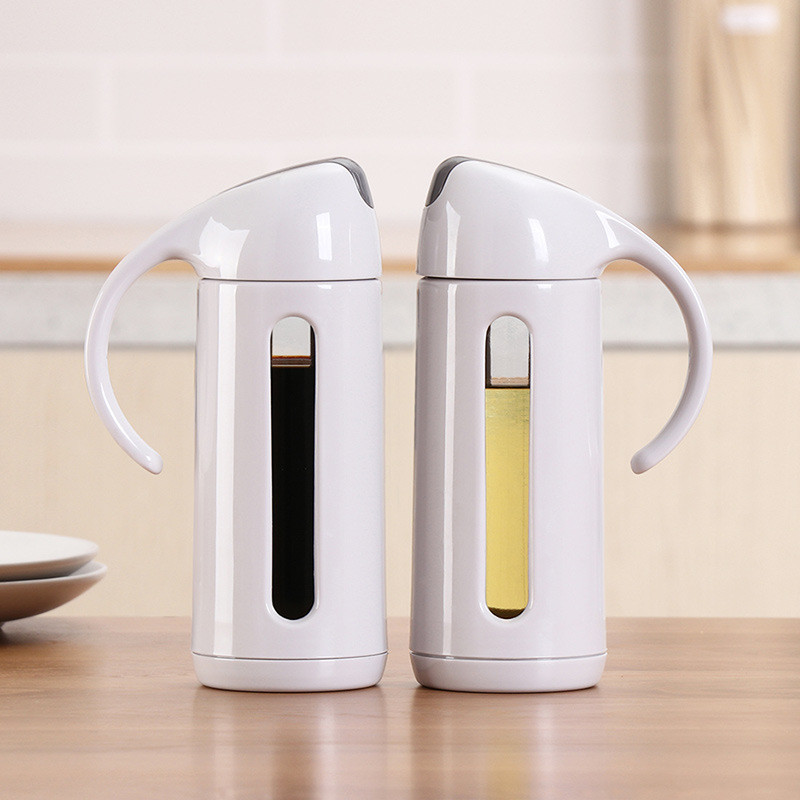 H20.5cm Acrylic Housing 500ml Glass Olive Oil Bottle