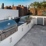 BBQ Grill Metal Outdoor Kitchen Cabinets Minimalist Luxury SS 304